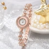 The Korean-style fashionable and compact diamond-encrusted bracelet watch, the same as that of live-streaming Internet celebrities, is an exquisite and elegant wristwatch that showcases a high level of appearance for women Specification image